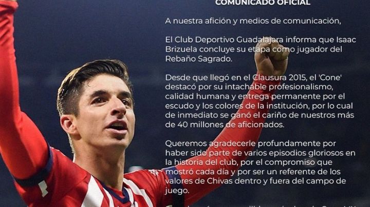 Liga MX: Isaac Brizuela deja Chivas luego de una década y cinco títulos en el Rebaño