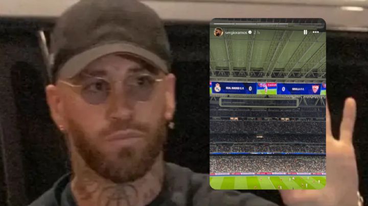 Tras salida de Rayados, Sergio Ramos volvió al Bernabéu y presenció el récord de Mbappé