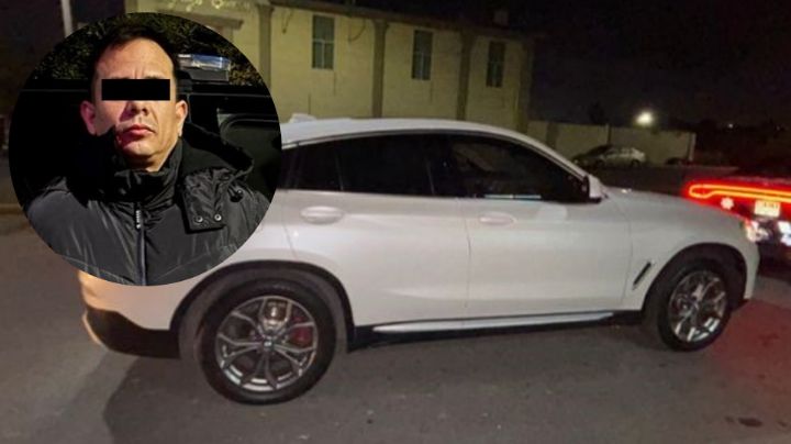 Detienen a hombre por zigzaguear en camioneta BMW en Monterrey; le hallan droga