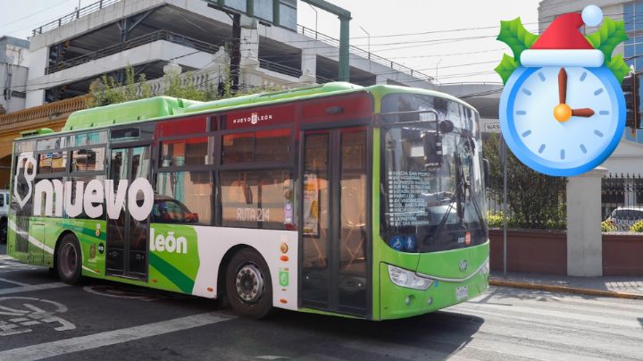 Camiones en Monterrey anuncian horarios especiales por Nochebuena: Mira la lista completa