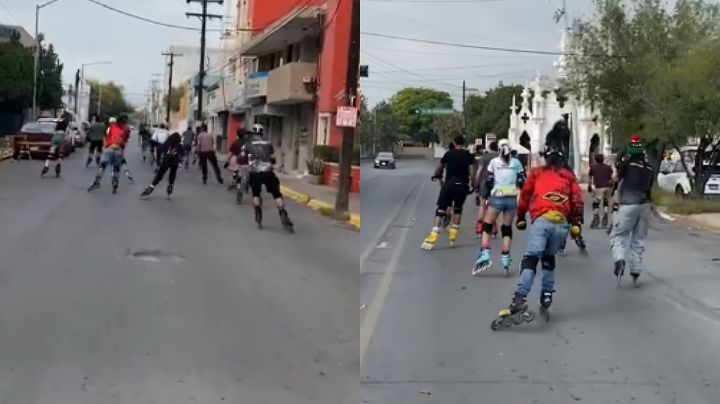Patinadores toman las calles de Monterrey en masiva rodada