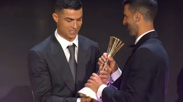 Djokovic, primer galardonado con el Globe Sports Award, entregado por Cristiano Ronaldo