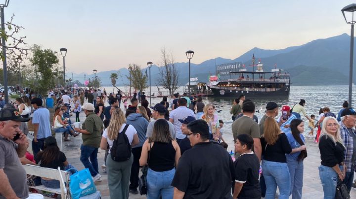 Disfrutan regios del último domingo del año en la presa de La Boca