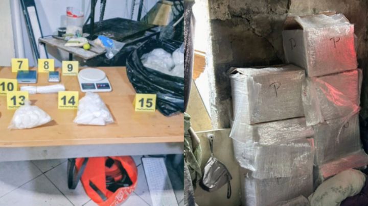 Aseguran 85 kilos de droga en 4 cateos simultáneos en Monterrey y Escobedo