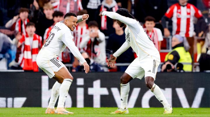 Real Madrid vence 0-3 al Athletic en San Mamés con doblete de Mbappé y gol de Camavinga