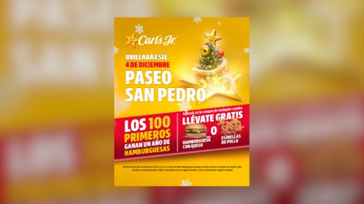 Gran apertura Carl’s Jr. llega a Paseo San Pedro