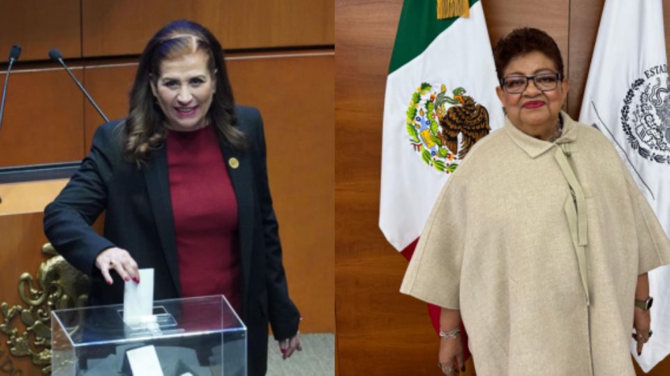 Judith Díaz, senadora de Morena, y Ernestina Godoy, titular de la FGR.