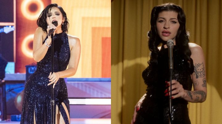 Ángela Aguilar desata críticas en redes por lucir outfit idéntico al de Cazzu