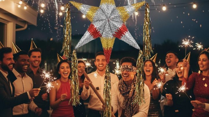 Año Nuevo 2026: ¿Por qué se rompe una piñata de 7 picos?