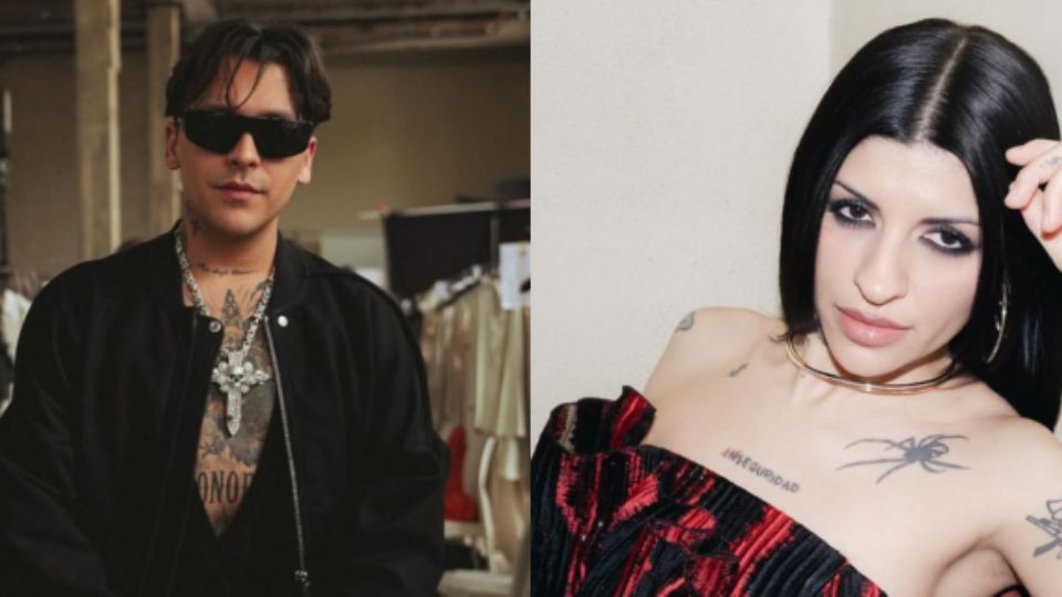 Christian Nodal y Cazzu.