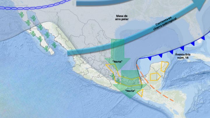 Se acerca una masa de aire polar, ¿a partir de cuándo y cómo afectará a Nuevo León?
