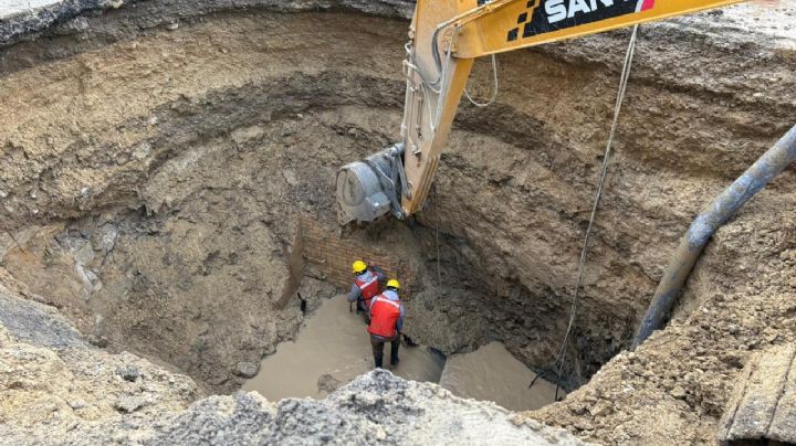 AyD acelera reparación en Bulevar Miguel de la Madrid en Guadalupe