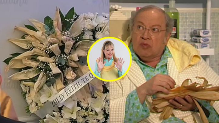 Zully Keith, actriz de 'Una familia de Diez', manda corona con hojas de tamal a Eduardo Manzano