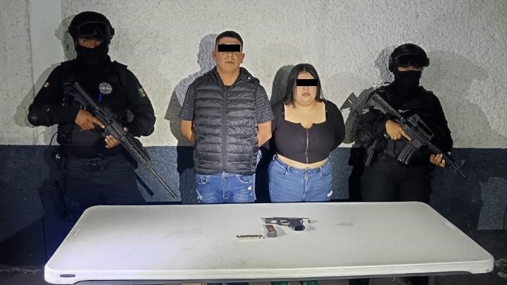 Detienen a pareja con arma de fuego durante operativo en Monterrey