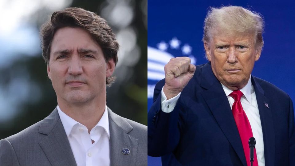 Justin Trudeau y Donald Trump.