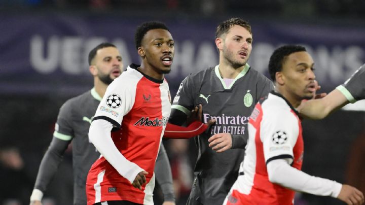 Champions: Feyenoord vence al Milan en el regreso de 'Santi' Giménez a Róterdam