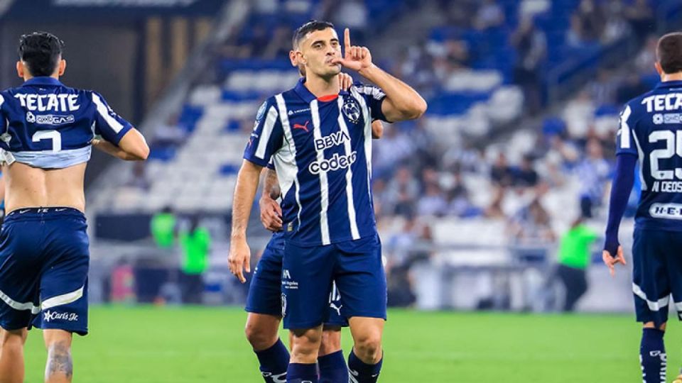 Con su doblete en Copa de Campeones de Concacaf, Germán Berterame llegó a 42 goles con Rayados