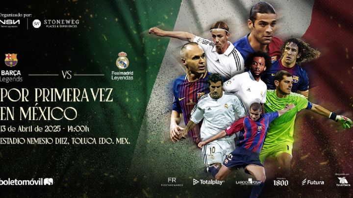 Se jugará en México Partido de Leyendas entre el Barcelona y el Real Madrid