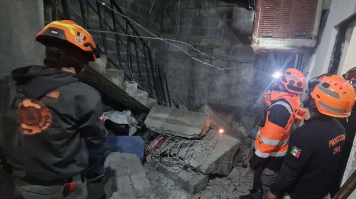 Muere hombre tras caerle encima una escalera de concreto en Guadalupe