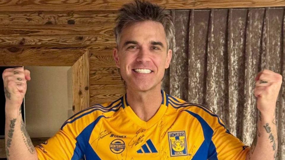 Robbie Williams agradece a Tigres por el apoyo a su nueva película.