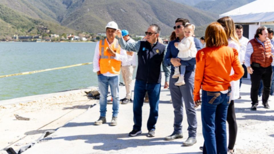 Durante el anuncio del nuevo malecón de la presa La Boca, el gobernador Samuel García aseguró que la bienvenida a los visitantes de otros estados y países van a ser los cuatro embalses llenos de agua.