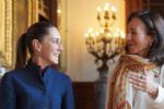 Claudia Sheinbaum se reúne con presidenta de Banco Santander