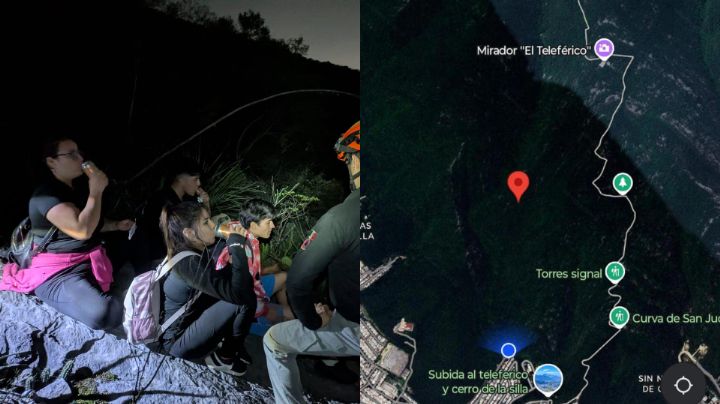Rescatan a 4 jóvenes extraviados en el Cerro de la Silla: Esta fue la ruta que hicieron