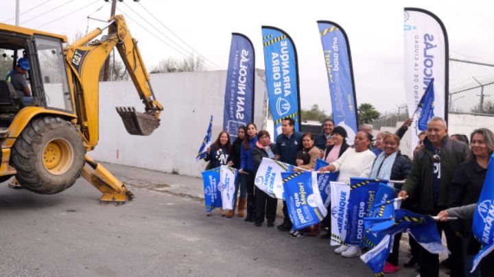 Inician obras de ampliación en Av. Antiguo Camino a Apodaca, en San Nicolás