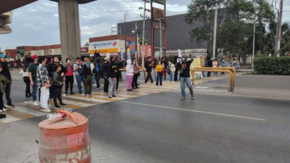 Protesta de estudiantes.