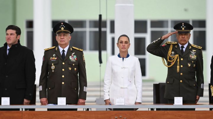 'Es un esfuerzo extraordinario': Sheinbaum agradece al Ejército tras su visita en NL