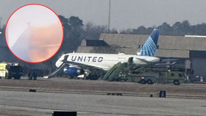 Evacúan avión de United Airlines por conato de incendio en Houston