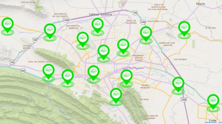 Frente frío limpia aire de la zona metropolitana