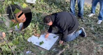 Estaba calientito: Descubren a joven que vivía dentro de un registro de CFE en Puebla