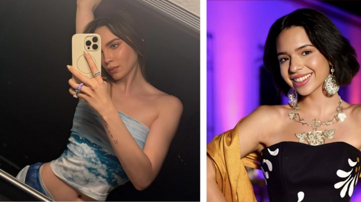Aseguran que Ángela Aguilar usó vestido similar a uno que lució Belinda