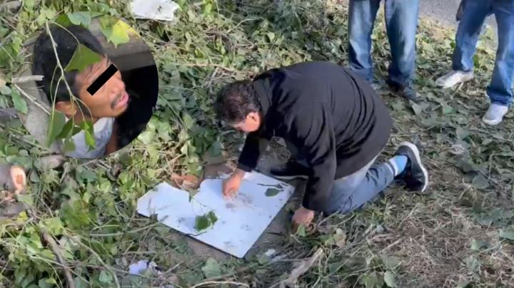 Estaba calientito: Descubren a joven que vivía dentro de un registro de CFE en Puebla