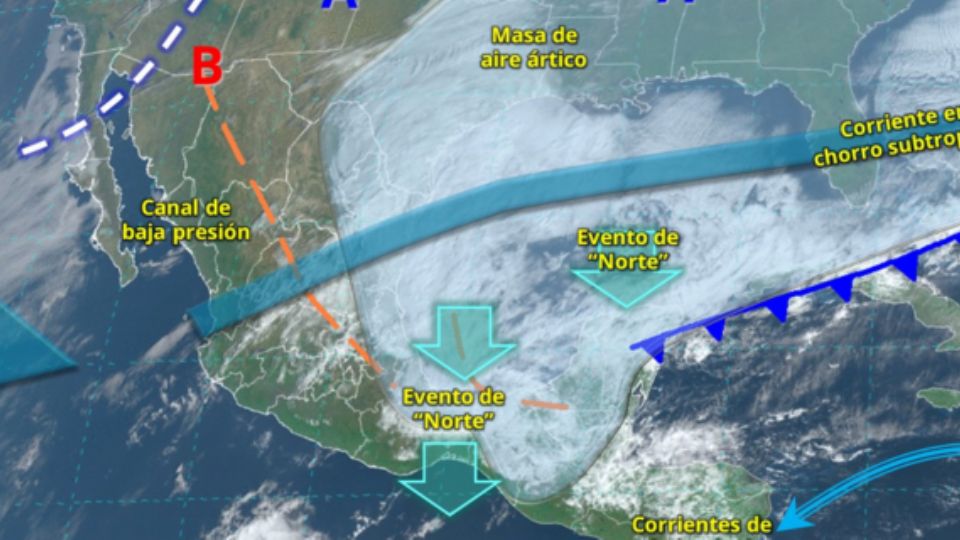 Frente frío número 28 en Monterrey.