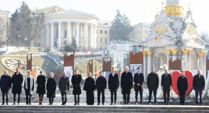 Ucrania conmemora con sus aliados europeos y sin EU, 3 años de invasión rusa