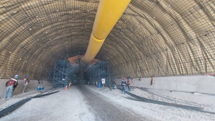 Túnel carretero de Tamaulipas tiene un avance del 70 por ciento