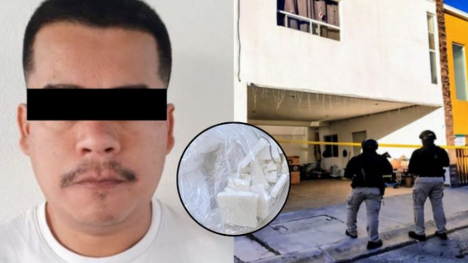 Gerardo “N”, de 32 años de edad, fue detenido tras un cateo realizado por la Fiscalía de NL y la AEI en la colonia Pedregal de San Agustín, en el municipio de Escobedo.