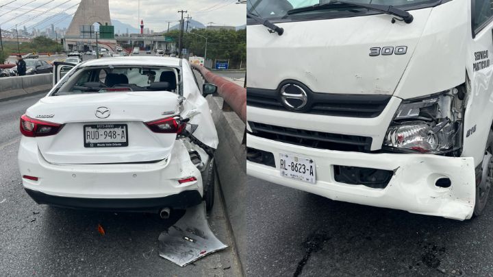 Accidente vehicular en Morones Prieto provoca congestionamiento vial