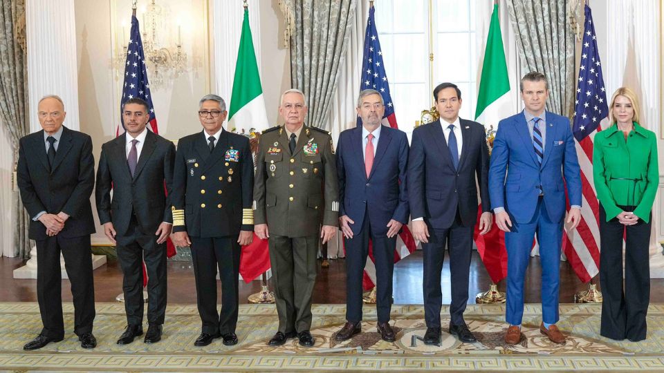 Delegación estadounidense y mexicana.