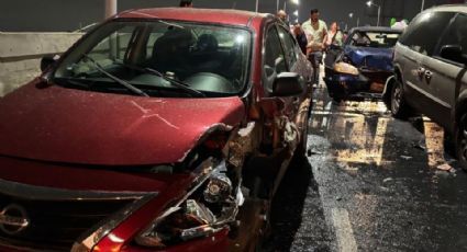 Carambola de 7 vehículos provoca congestión vial en Paseo de los Leones