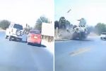 Mueren 3 personas tras choque de camionetas en Cadereyta