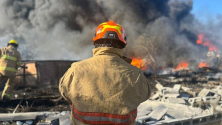 Se incendia una recicladora de cartón en el municipio de Pesquería