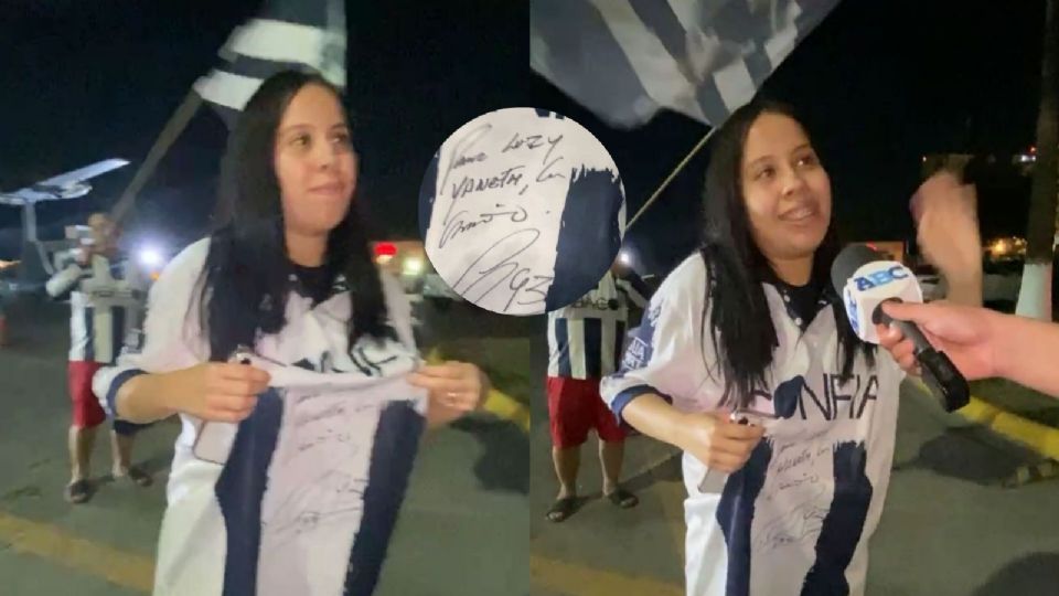 Luz Yaneth consiguió que Sergio Ramos firmara su jersey de Rayados