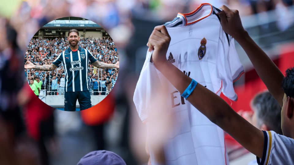 Presentación de Sergio Ramos en Rayados atrae a aficionados del Real Madrid