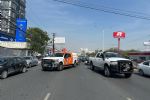 Hombre atropellado provoca congestionamiento vial en Monterrey