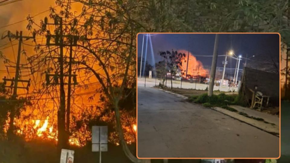 Un intenso incendio consumió una vivienda ubicada en la intersección de las calles Moriles y Andra de la colonia Valle de Santa Isabel, sector Verín, en el municipio de Juárez, Nuevo León.