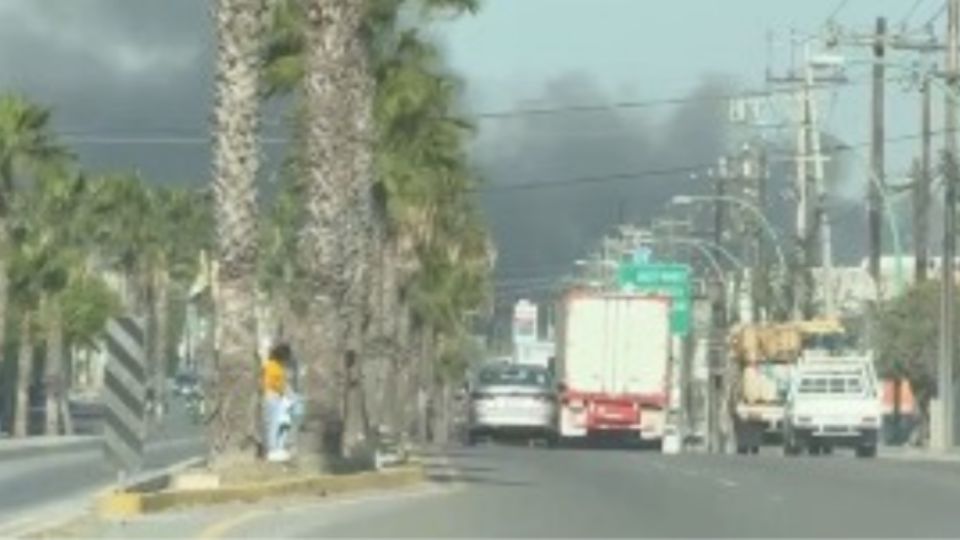El siniestro ocurrió en el cruce de las avenidas Ruiz Cortines y Guadalajara, donde las llamas y la densa columna de humo alarmaron a los vecinos y automovilistas.
