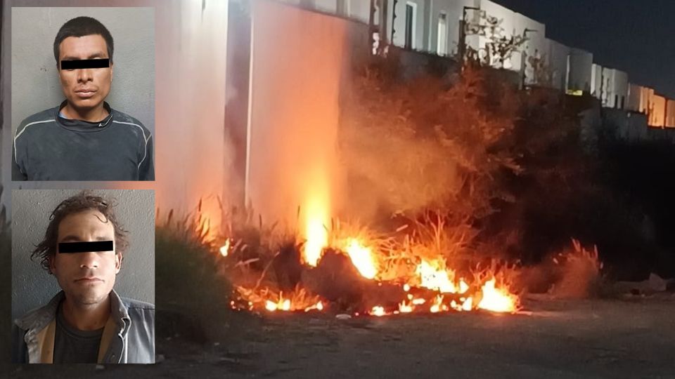 Hombres detenidos por ocasionar fogatas en Apodaca